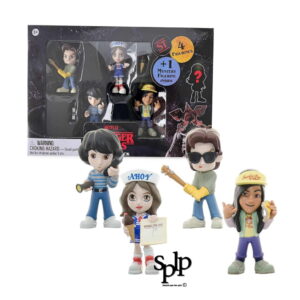 Stranger Things Pack 5 Figurines Robin, Mike, Jonathan, Argyle + 1