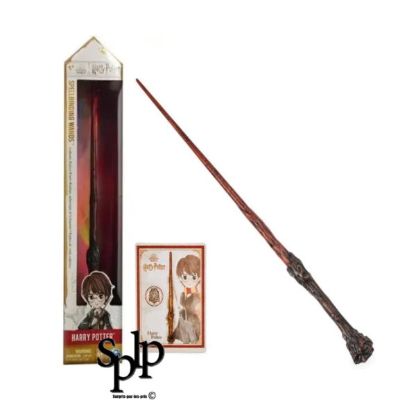 Harry Potter Baguette Magique Officielle 30 Cm + Carte De Sort