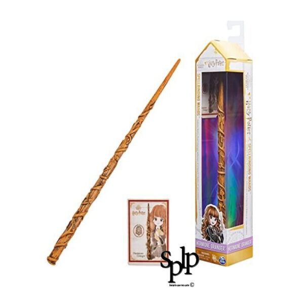 Harry Potter Baguette Magique Hermione Granger + Carte De Sort