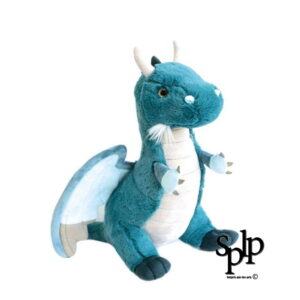 Histoire d’Ours Peluche dragon émeraude 40 cm toute douce