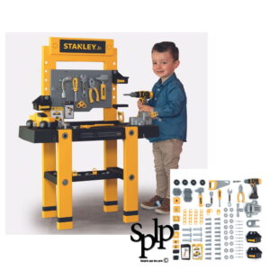 Smoby – Stanley Etabli Bricolo – 92 Accessoires – Jouet pour Enfant