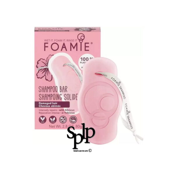 Foamie Shampoing solide Cheveux abîmés Parfum l'hibiscus